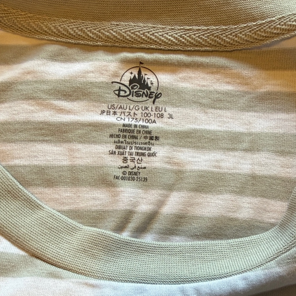 Disney Gray Striped Mickey Mouse Top NWT - Picture 5 of 8